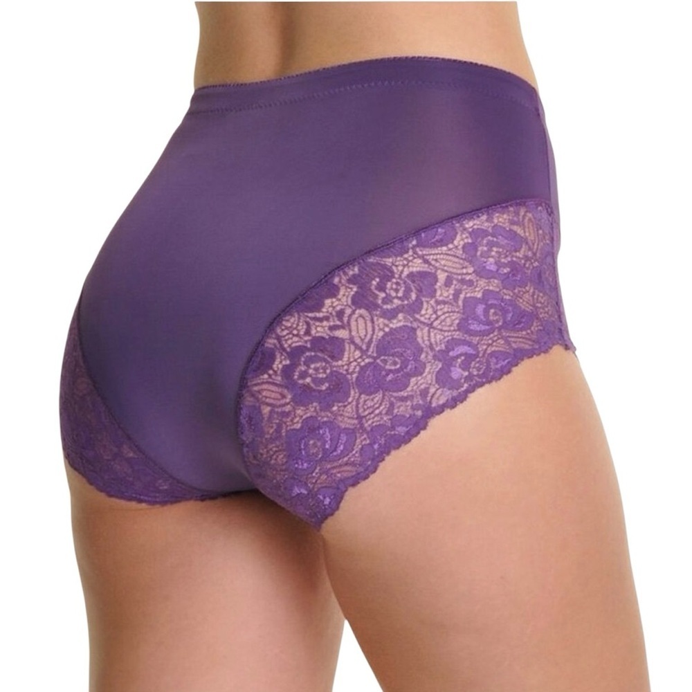 Jennifer Intimates Microfiber Lace High Waist Shaper Pantie‎ Size 4X Style 63031